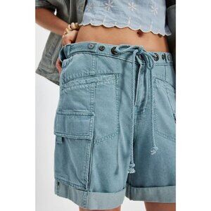 NWT FREE PEOPLE Frankie Washed Shorts - Tourmaline